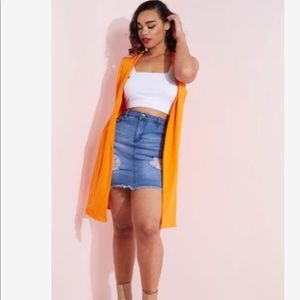 Trendy Melon Summer Duster- Never Worn